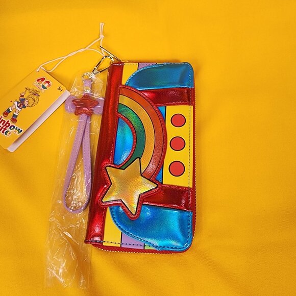 Loungefly Rainbow Brite Cosplay Rainbow Metallic 80s Cartoon Wristlet Wallet NEW - Picture 10 of 15